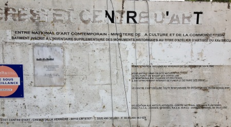 CENTRE D’ART CONTEMPORAIN Crestet (Vaucluse) suite FIN….