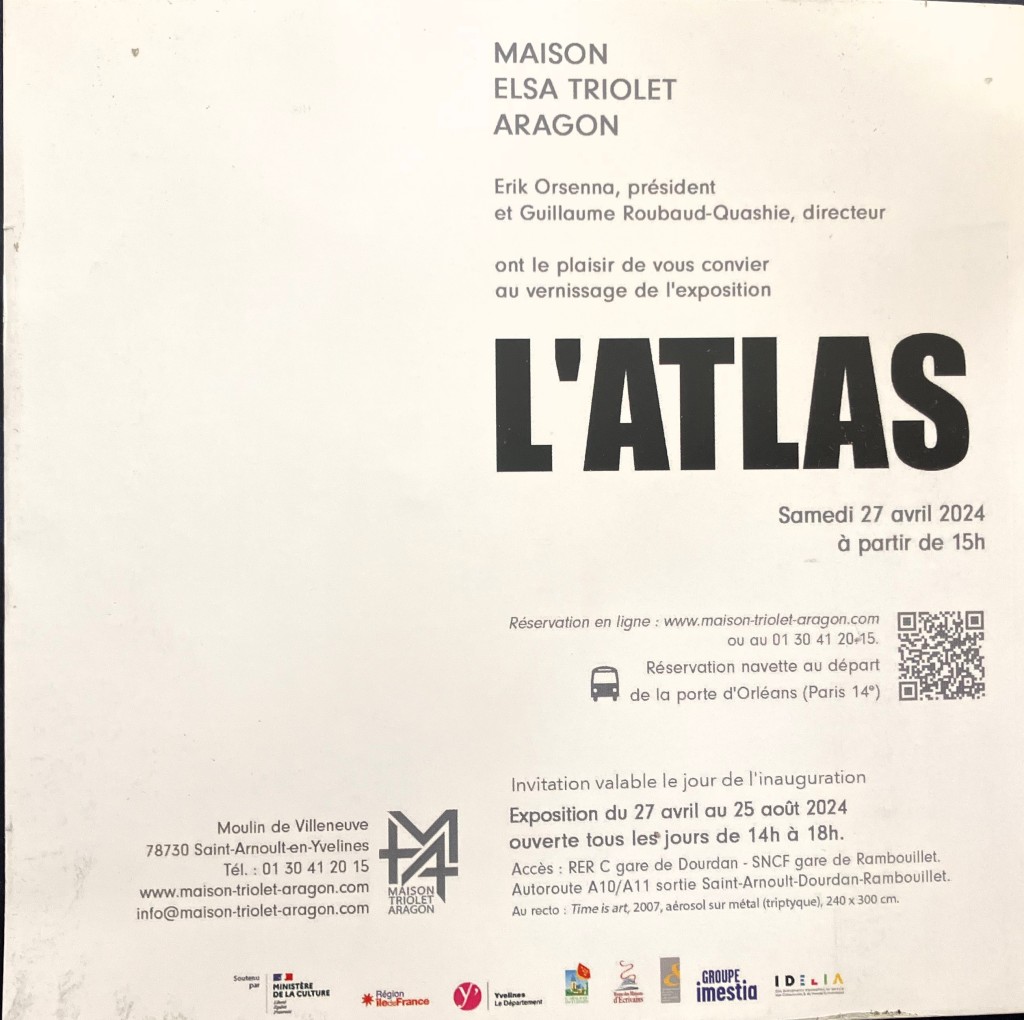 Maison Aragon -Triolet L’Atlas partir Avril 2024. samedi