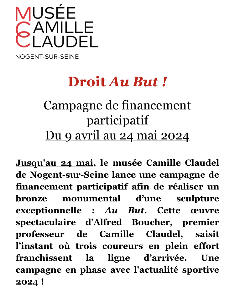 Musée Camille Claudel Droit financement participatif.
