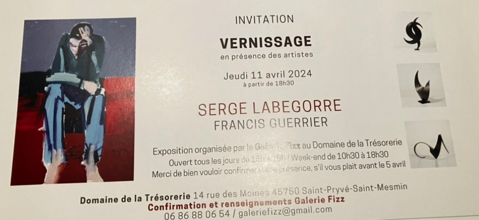 Domaine Trésorerie Serge Labégorre Francis Guerrier. (12/21 Avril 2024)