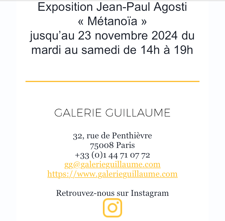 Galerie Guillaume soirée olfactive couleurs parfums- jeudi Novembre 2024.